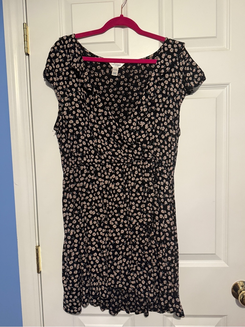 Black Dress with floral design